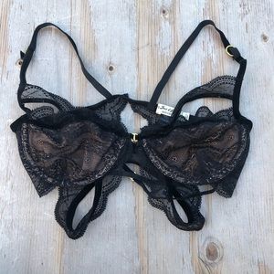 For love and lemons skivvies lace underwire bra